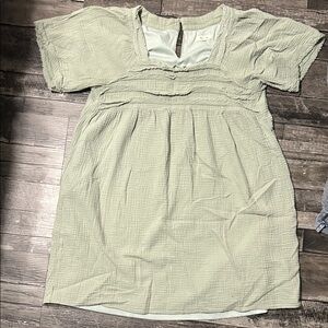 Light Green Textured Dress